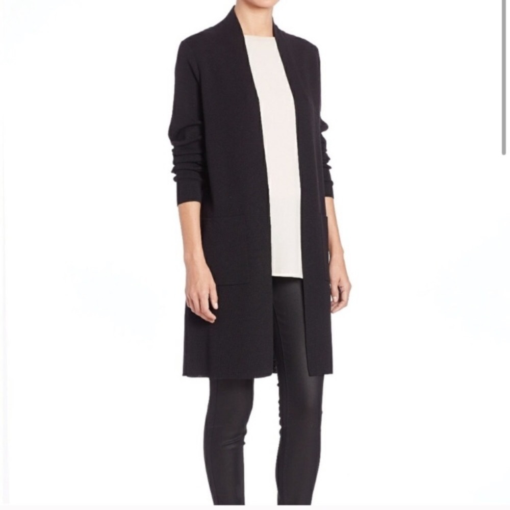 Eileen Fisher 100% Merino Wool Duster Cardigan P1.